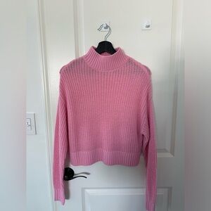 H&M - Pink long sleeve knit sweater *Size XS*